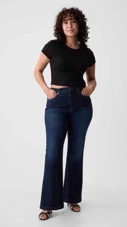 High Rise '70s Flare Jeans